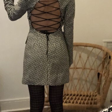 Zara houndstooth blazer