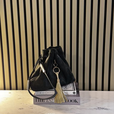 ORIGINAL BALLY LEATHER BOHO BAG WITH TASSEL