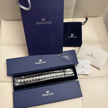 Bracelet Tennis Swarovski Coeur ANGELIC Argent