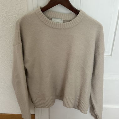 Maglione in Maglia Beige