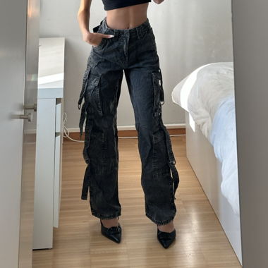 Black cargo pants 