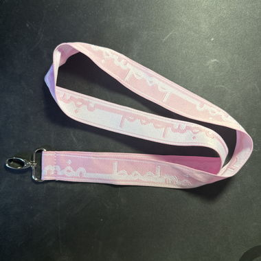 Badmon Pink Lanyard with Clip