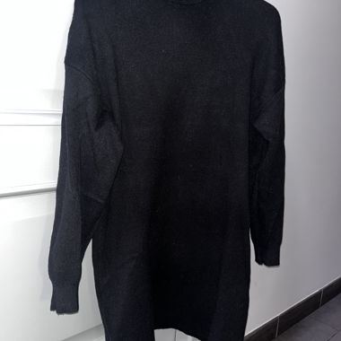 Robe pull col roulé 