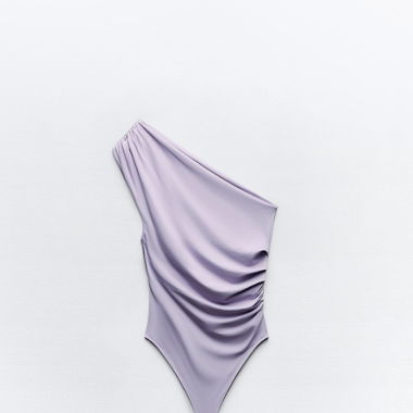 Body asimmetrico lilla