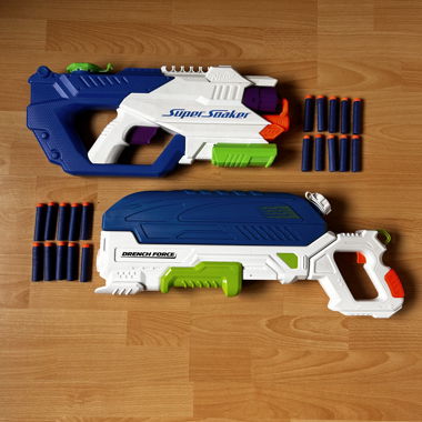 2 Nerf ad Acqua con 20 Freccette Nerf