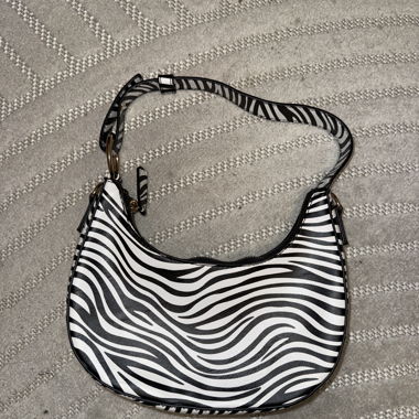 Zebra print bag