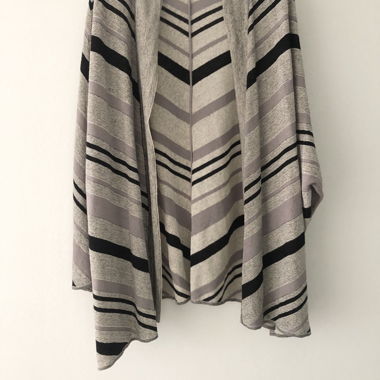 Gestreifter Boho-Chic Cardigan von Adolfo Dominguez aus LEIN