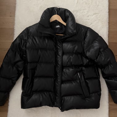 Karl Lagerfeld Black Puffer Jacket