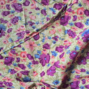 Robe portefeuille fleurie DUO YAN ZHI
