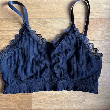 Bralette Nera in Pizzo