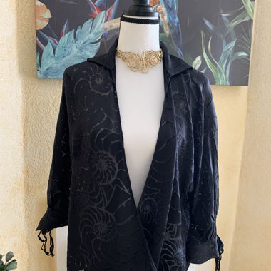 Valentino Roma Vintage, black blouse