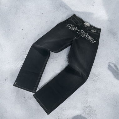 Rare Humans Baggy Jeans Logo
