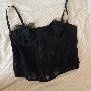 Black Lace Corset