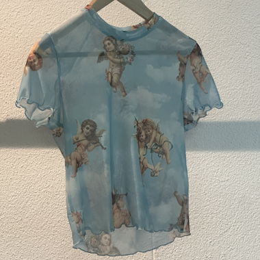 Transparentes Oberteil mit Engeln