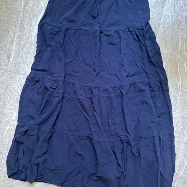 Gonna maxi leggera blu navy