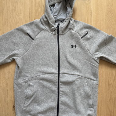 Felpa Zip Under Armour grigio mélange