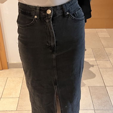 Jupe longue en jeans 