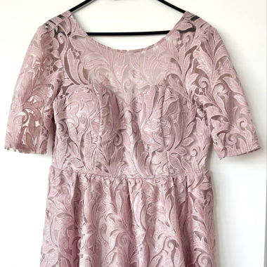 Pink Sequin Dress Chi Chi London XXL 44
