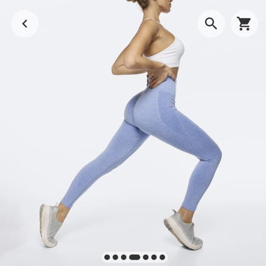 High Waist Leggins - Blue