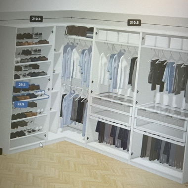 Ikea Pax - Corner Wardrobe Set