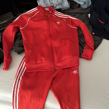 Adidas anzug rot