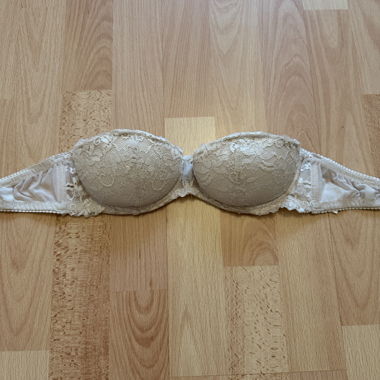 Soutien-gorge balconnet sans bretelles H&M beige