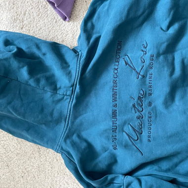 Martine Rose Blue Hoodie