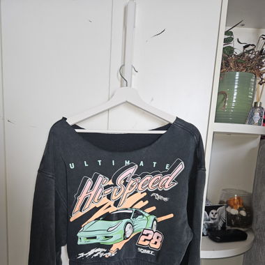 Cropped Neck/ Waist Sweater