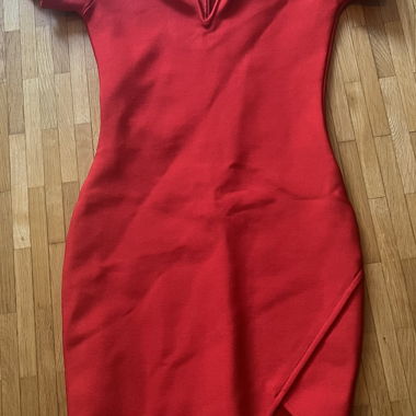 Red Zipped Dress