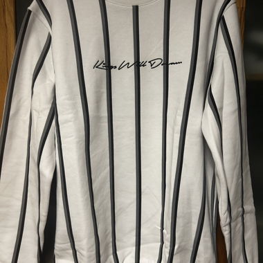 Striped White Sweatshirt