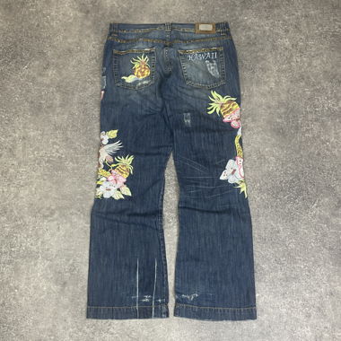 Jeans baggy vintage Dolce Gabbana Hawaii