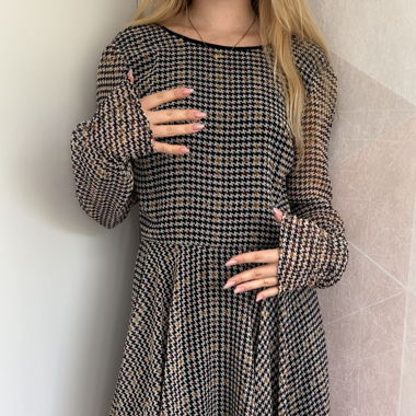 Sheer patterns dress 