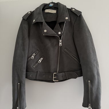 Grey Biker Jacket