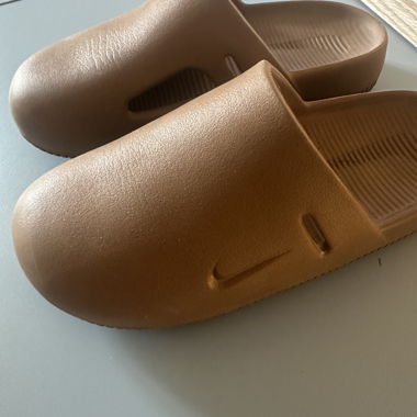 Nike Brown slip-on slides