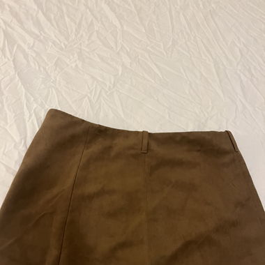 Suede skirt