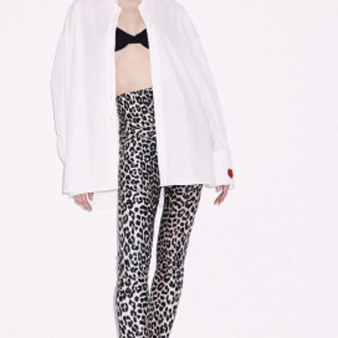 Leggings elasticizzati stampa leopardo