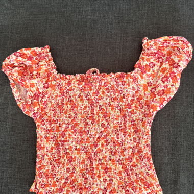 Blusa floreale da donna, taglia S