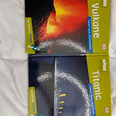 2 libri di saggistica Memo: Vulcani & Titanic