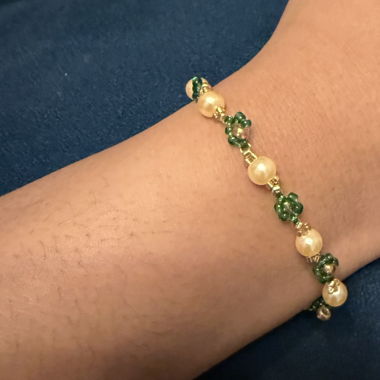 Green Flower (handmade)