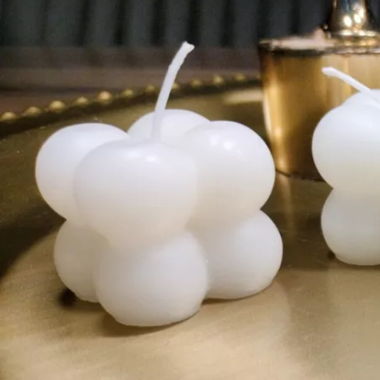 Bubble Kerzen Würfel Klein 4er Packung