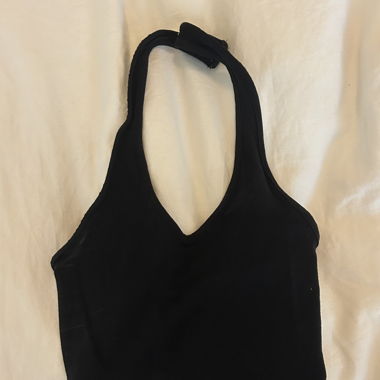 Black Neckholder Top