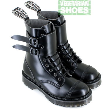 Airseal Twin Buckle Stitched Toe Boot (Black)