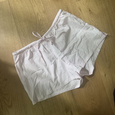 Short de nuit rayé rose