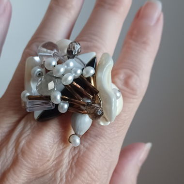 Auffälliger Statement-Ring Unikat