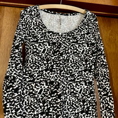 Versatile pattern cotton top, long sleeve