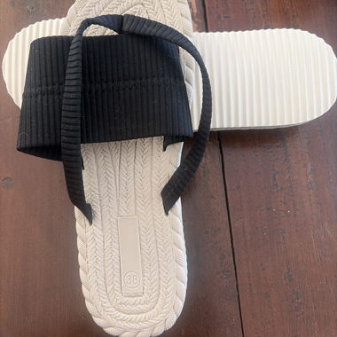 Black Sandals Size 38