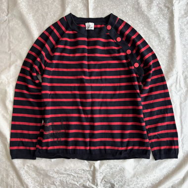 “Project 2004” Black and Red striped long sleeve