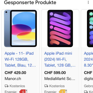 Apple iPad mini 7, 128 GB