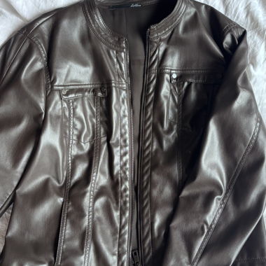 LeComte Brown Faux Leather Jacket
