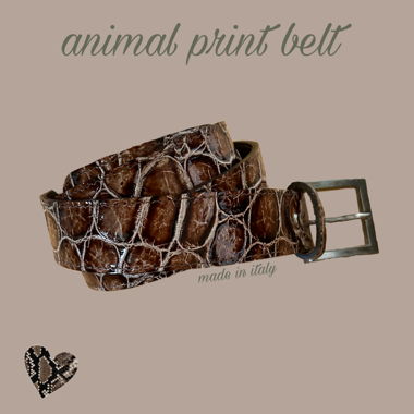 animal print belt